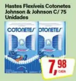 Rede Supermarket Hastes Flexíveis Cotonetes Johnson & Johnson C oferta