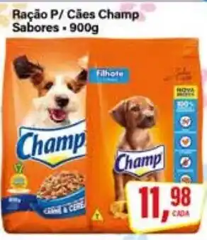 Rede Supermarket Ração P/ Cães Champ Sabores oferta