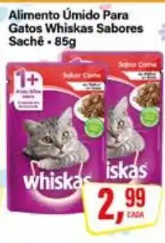 Rede Supermarket Alimento Úmido Para Gatos Whiskas Sabores oferta
