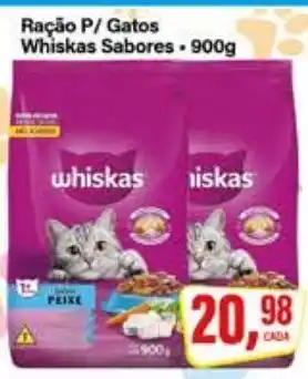 Rede Supermarket Ração P/ Gatos Whiskas Sabores oferta