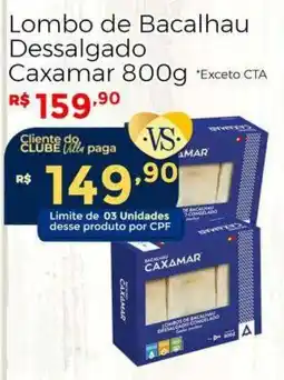 Villarreal Supermercados Lombo de Bacalhau Dessalgado oferta