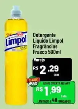 Max Atacadista Detergente Líquido Limpol Fragrâncias oferta