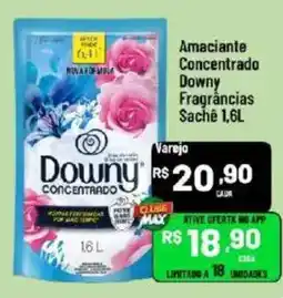 Max Atacadista Amaciantes concentrado downy fragrâncias sachê 1,6l oferta