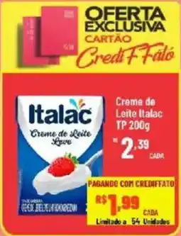 Max Atacadista Creme de Leite Italac Love oferta