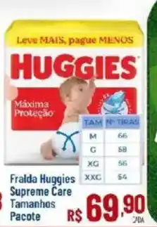 Max Atacadista Fraldas huggies supreme care oferta
