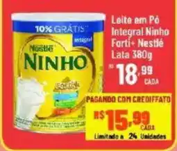 Max Atacadista Leite em Pó Integral Ninho Forti+ Nestlé oferta