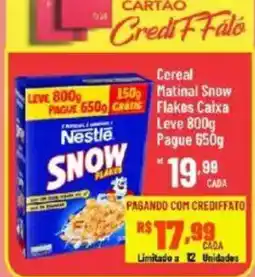 Max Atacadista Cereal matinal snow flakes caixa oferta