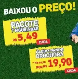 Max Atacadista pacote 7 figurinhas oferta