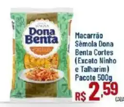 Max Atacadista Macarrão Sêmola Dona Benta Cortes oferta