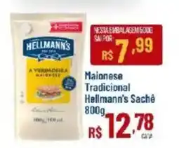 Max Atacadista Maionese tradicional hellmann's sachê oferta