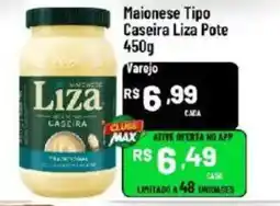 Max Atacadista Maionese tipo caseira liza pote oferta