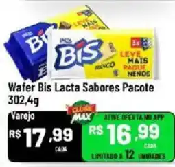 Max Atacadista Wafer Bis Lacta Sabores Pacote oferta