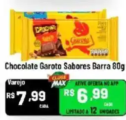 Max Atacadista Chocolate Garoto Sabores Barra oferta