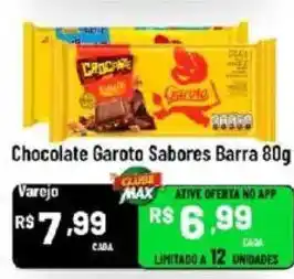 Max Atacadista Chocolate Garoto Sabores Barra oferta