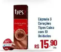 Max Atacadista Cápsula 3 Corações Tipos oferta