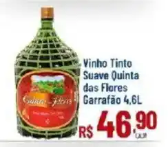Max Atacadista Vinho Tinto Suave Quinta das Flores oferta