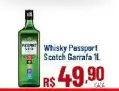 Max Atacadista Whisky Passport Scotch Garrafa 1l oferta