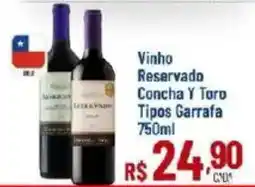 Max Atacadista Vinho reservado concha y toro tipos garrafa oferta