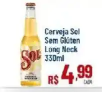 Max Atacadista Cerveja Sol Sem Glúten Long Neck oferta