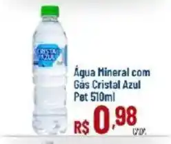 Max Atacadista Água Mineral com Gás Cristal Azul Pet oferta