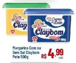 Max Atacadista Margarina com ou sem sal claybom oferta