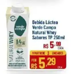 Max Atacadista Bebida Láctea Verde Campo Natural Whey Sabores TP oferta