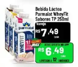 Max Atacadista Bebida Láctea Parmalat WheyFit Sabor TP oferta