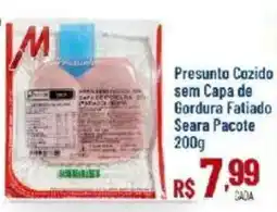 Max Atacadista Presunto cozido sem capa de gordura fatiado oferta