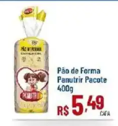 Max Atacadista Pão de Forma Panutrir Pacote oferta