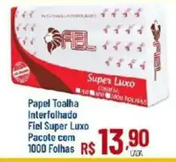 Max Atacadista Papel Toalha Interfolhado Fiel Super Luxo oferta