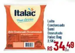 Max Atacadista Leite Condensado Semi Desnatado Italac Bag oferta