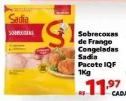 Max Atacadista Sobrecoxas de Frango Congeladas Sadia oferta