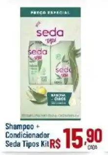Max Atacadista Shampoo + Condicionador Seda Tipos Kit oferta