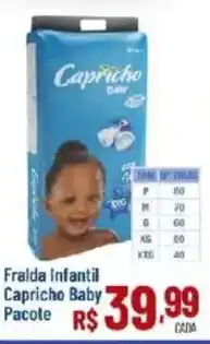 Max Atacadista Fralda infantil capricho baby pacote oferta