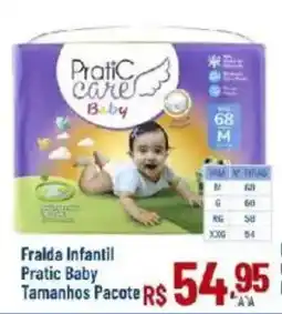 Max Atacadista Fralda infantil pratic baby oferta
