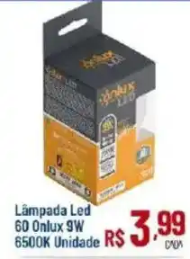 Max Atacadista Lâmpada Led 60 Onlux 9W 6500K oferta