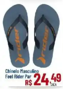 Max Atacadista Chinelo Masculino Feel Rider Par oferta