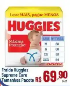 Max Atacadista Fralda huggies supreme care oferta