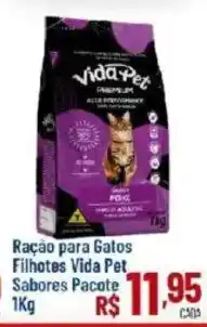 Max Atacadista Ração para Gatos Filhotes Vida Pet Sabores Pacote oferta