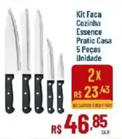 Max Atacadista Kit Faca Cozinha Essence Pratic Casa oferta