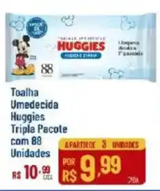 Max Atacadista Toalha umedecida huggies tripla pacote oferta