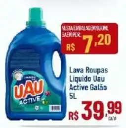 Max Atacadista Lava Roupas Líquido Uau Active Galão oferta