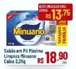 Max Atacadista Sabão em Pó Máxima Limpeza Minuano oferta