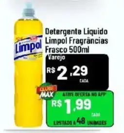 Max Atacadista Detergente Líquido Limpol Fragrâncias oferta