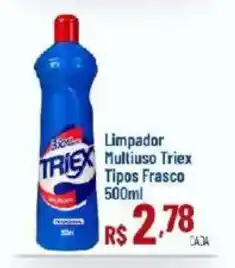 Max Atacadista Limpador multiuso triex tipos frasco oferta