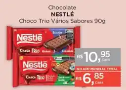 Supermercados Mundial Chocolate nestlé choco trio vários sabores oferta
