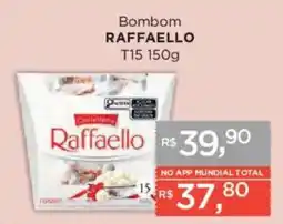 Supermercados Mundial Bombom raffaello t15 oferta