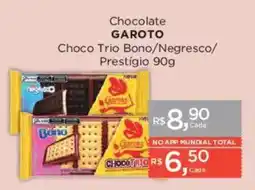 Supermercados Mundial Chocolate garoto choco trio bono/negresco/prestigio oferta