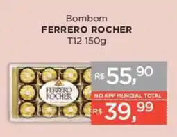 Supermercados Mundial Bombom ferrero rocher oferta