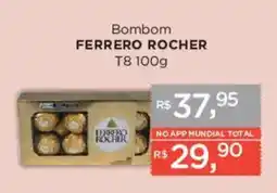 Supermercados Mundial Bom bom ferrero rocher oferta